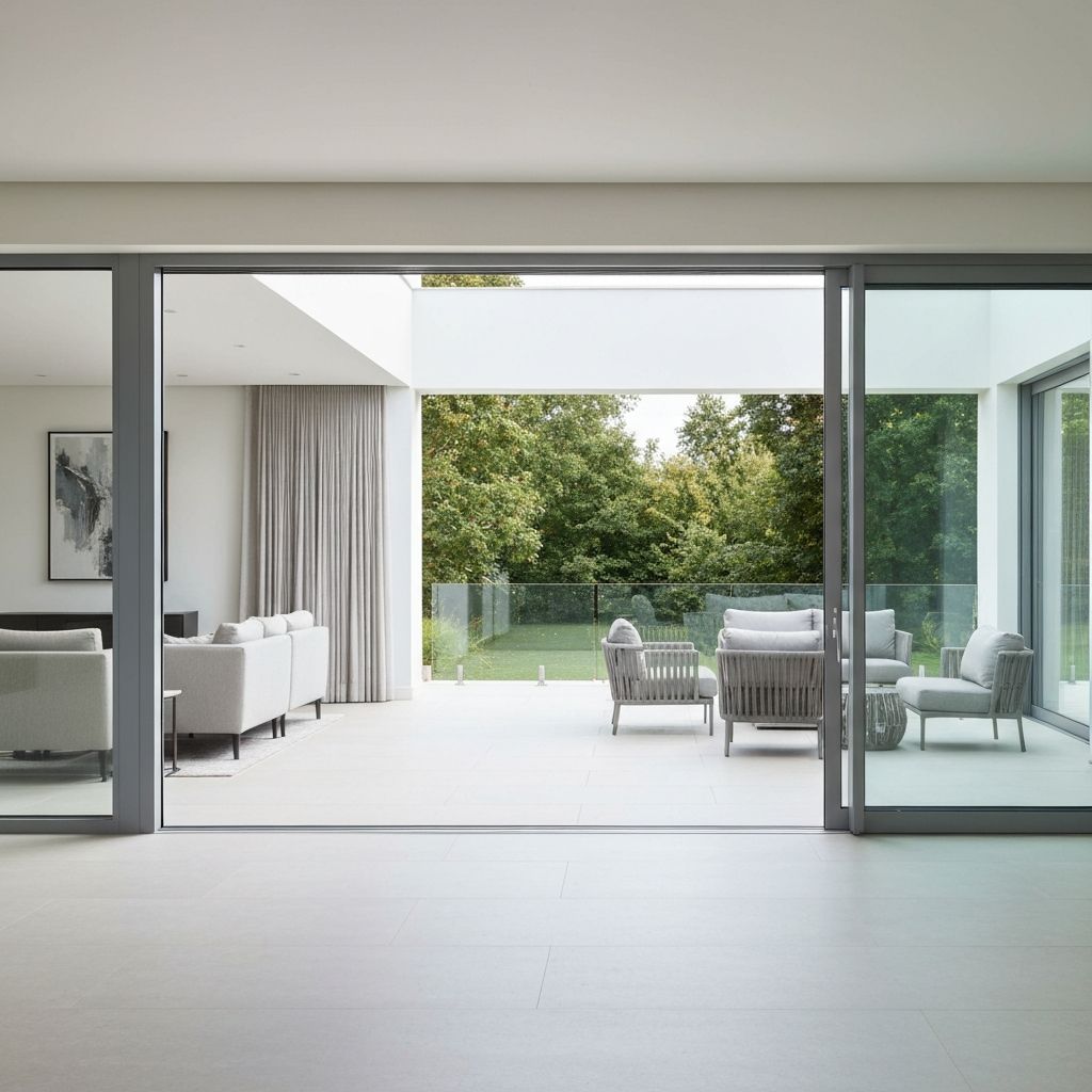 Modern aluminium sliding doors installation in Gauteng